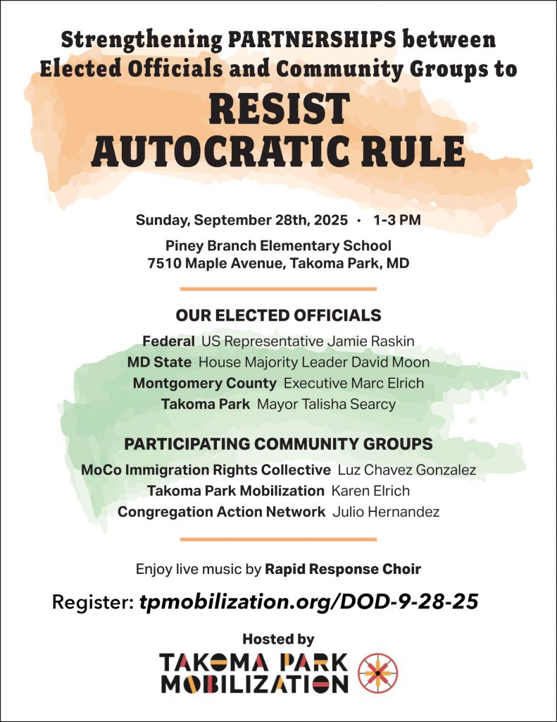 Resist Autocratic Rule flyer